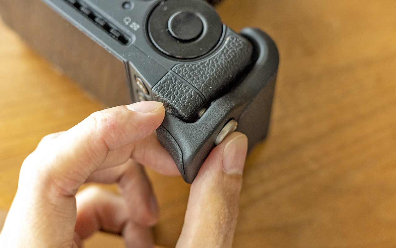 SIGMA,fp,ハンドグリップ,純正,hg-11,取り付け方