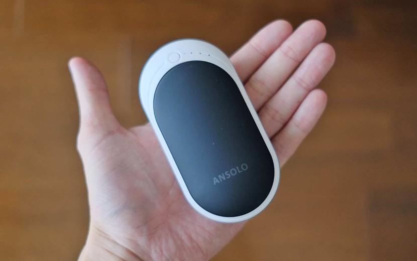 ANSOLO「充電式カイロ」は手のひらサイズでコンパクト