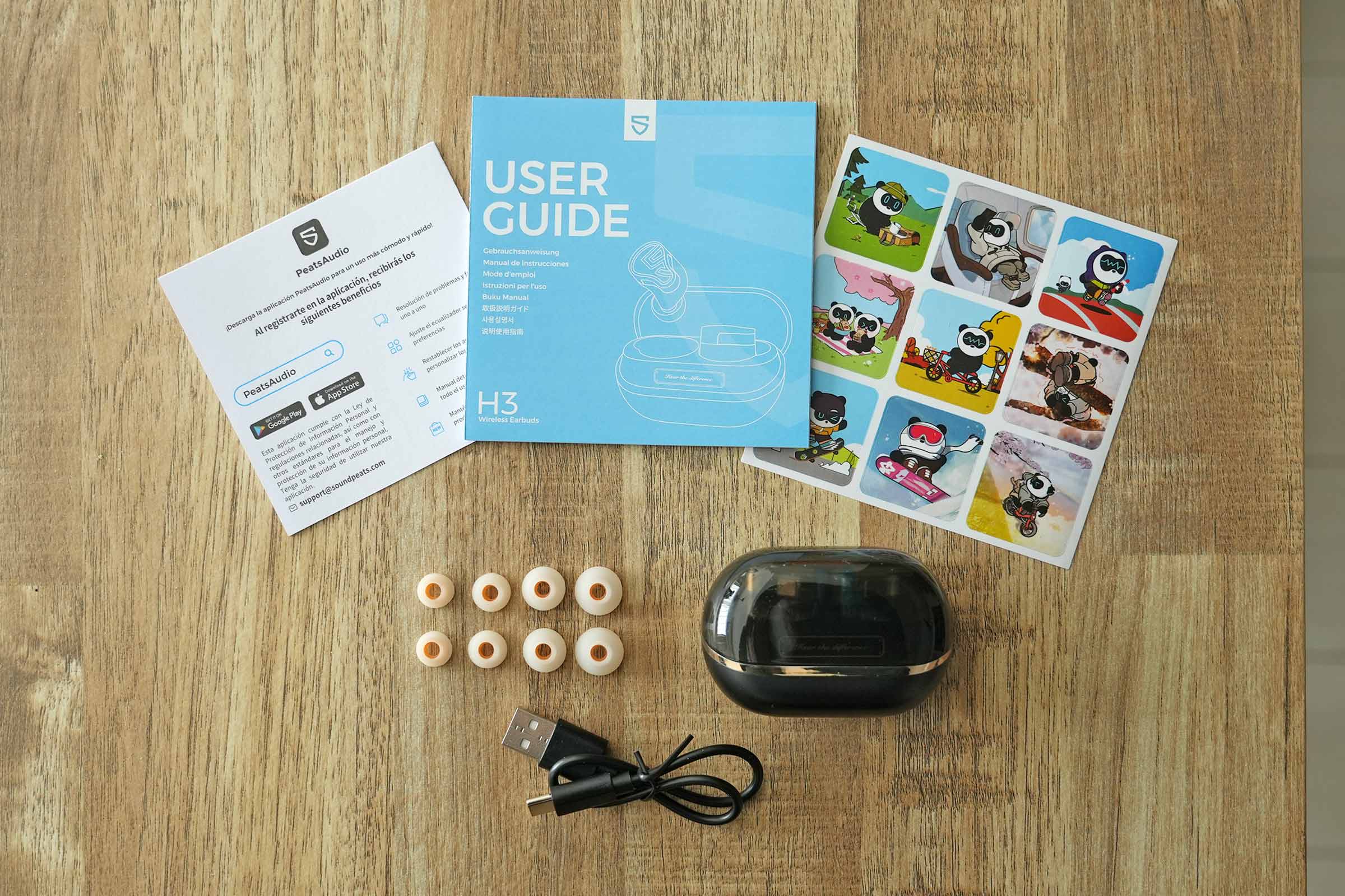 SOUNDPEATS H3の同梱物