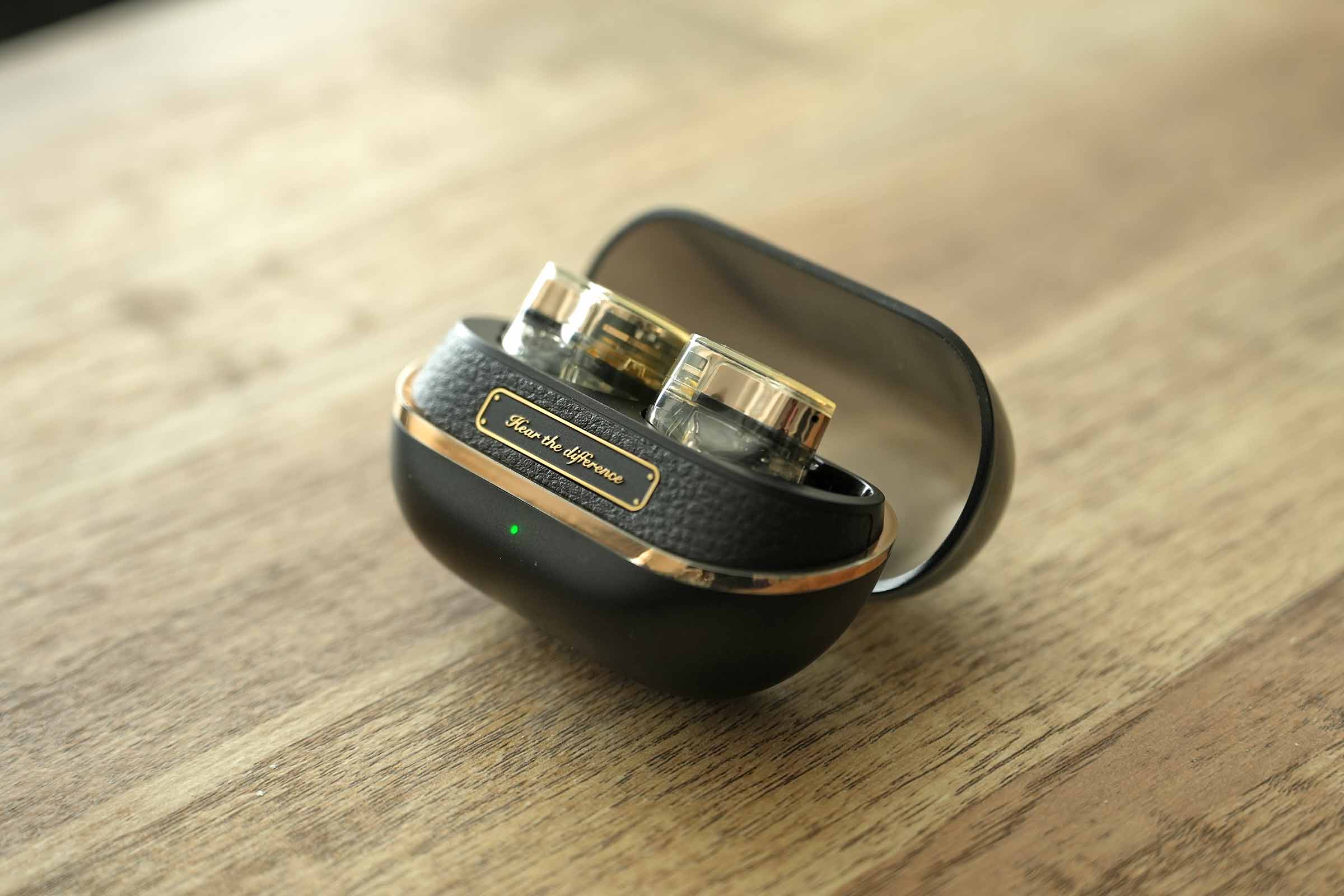 SOUNDPEATS H3のケースカバーを開けた様子